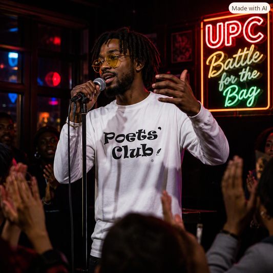 Poets' Club Long -Sleeve Heavy-Weight Boxy T-Shirt !00% Cotton